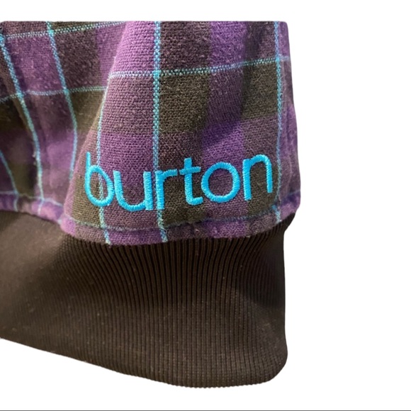 Burton Ho Chi Minh Purple Plaid Dry Ride Hooded Vest Large NWOT - Picture 10 of 16